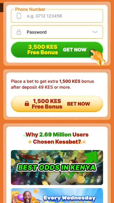 Registration bonus in KessBet